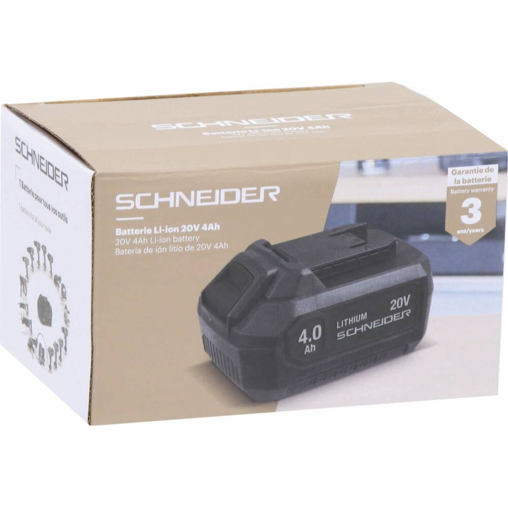 Batterie 20V Li-ion 4Ah Schneider SCHNEIDER ELECTRO - 50901