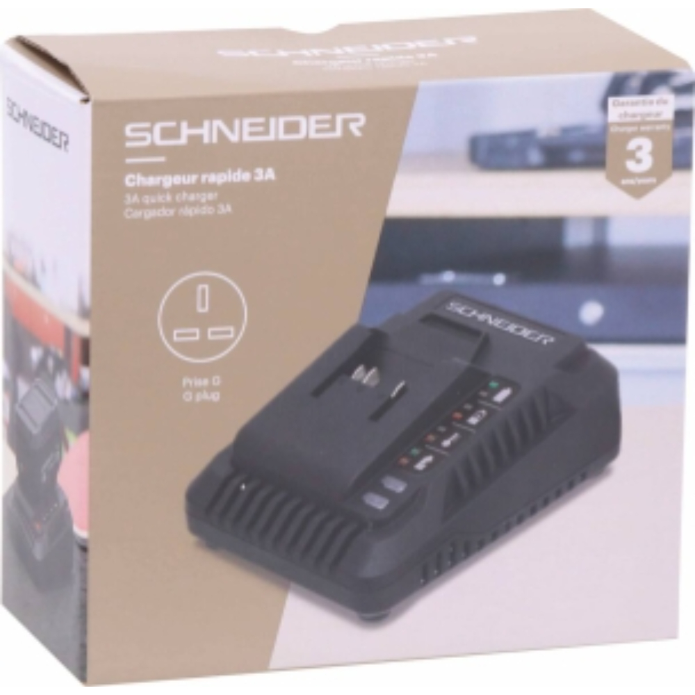 CHARGEUR RAPIDE 3A/ ELECTROPORTATIF SCHNEIDER PRISE G - SCHNEIDER ELECTRO - 50907