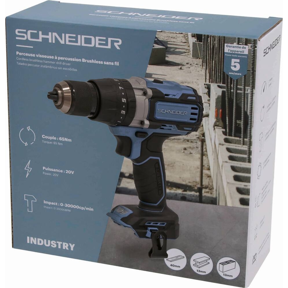 Perceuse visseuse 20V 65Nm - boîte carton SCHNEIDER ELECTRO - 50948