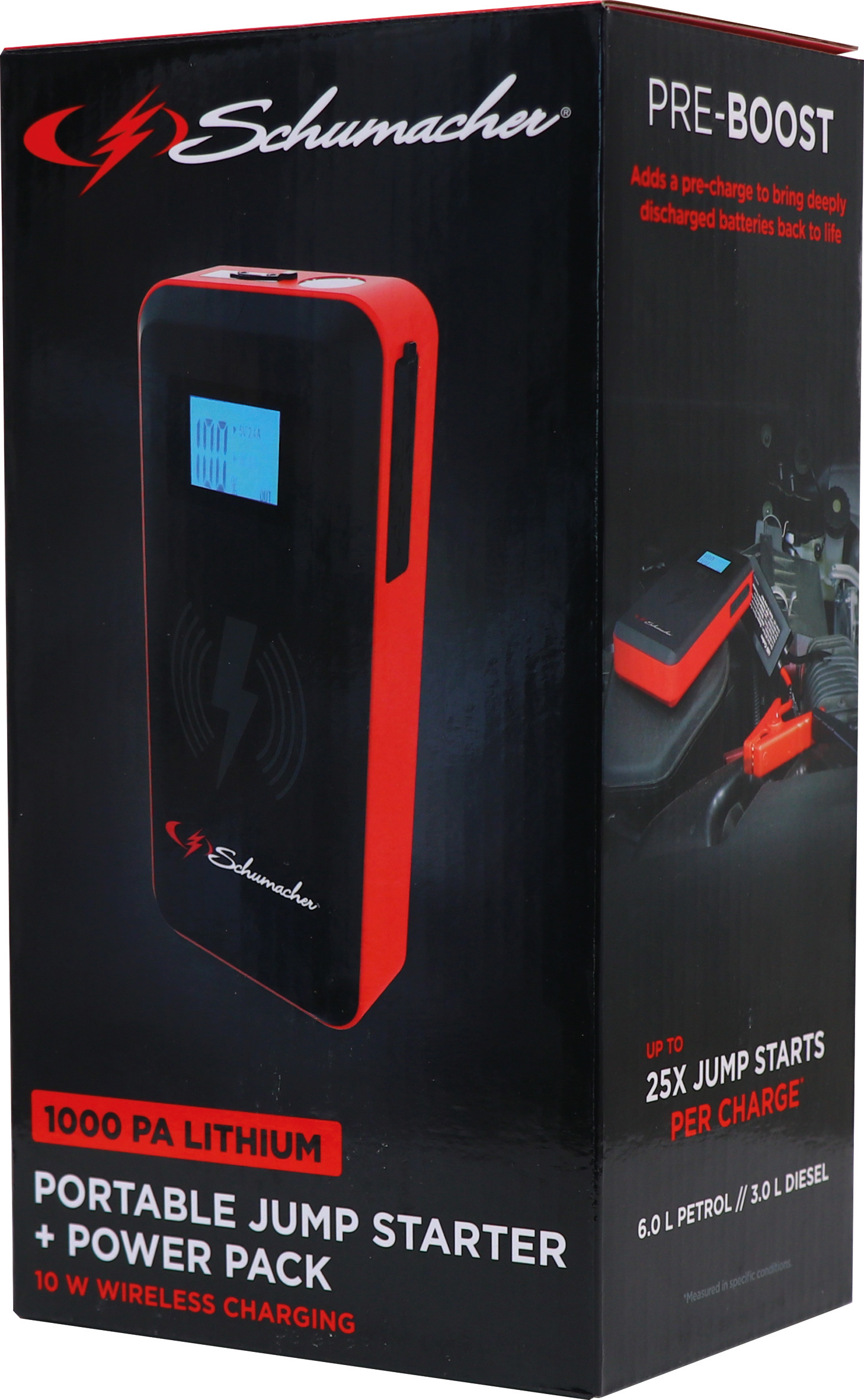 Booster 12V 1000A avec power bank 8000mAh SCHUMACHER - 54084