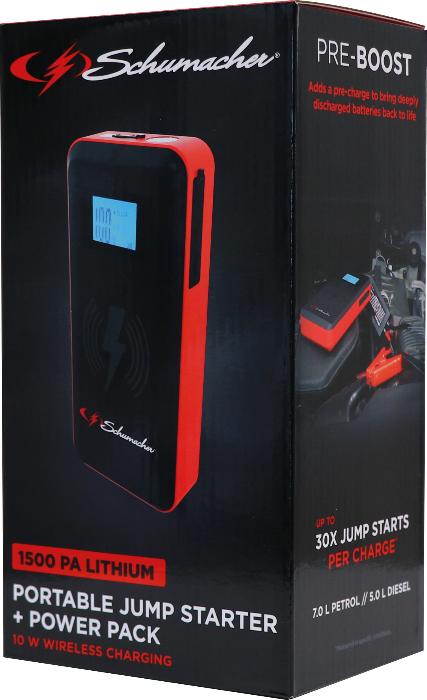 Booster 12V 1500A avec power bank 10000mAh SCHUMACHER - 54086