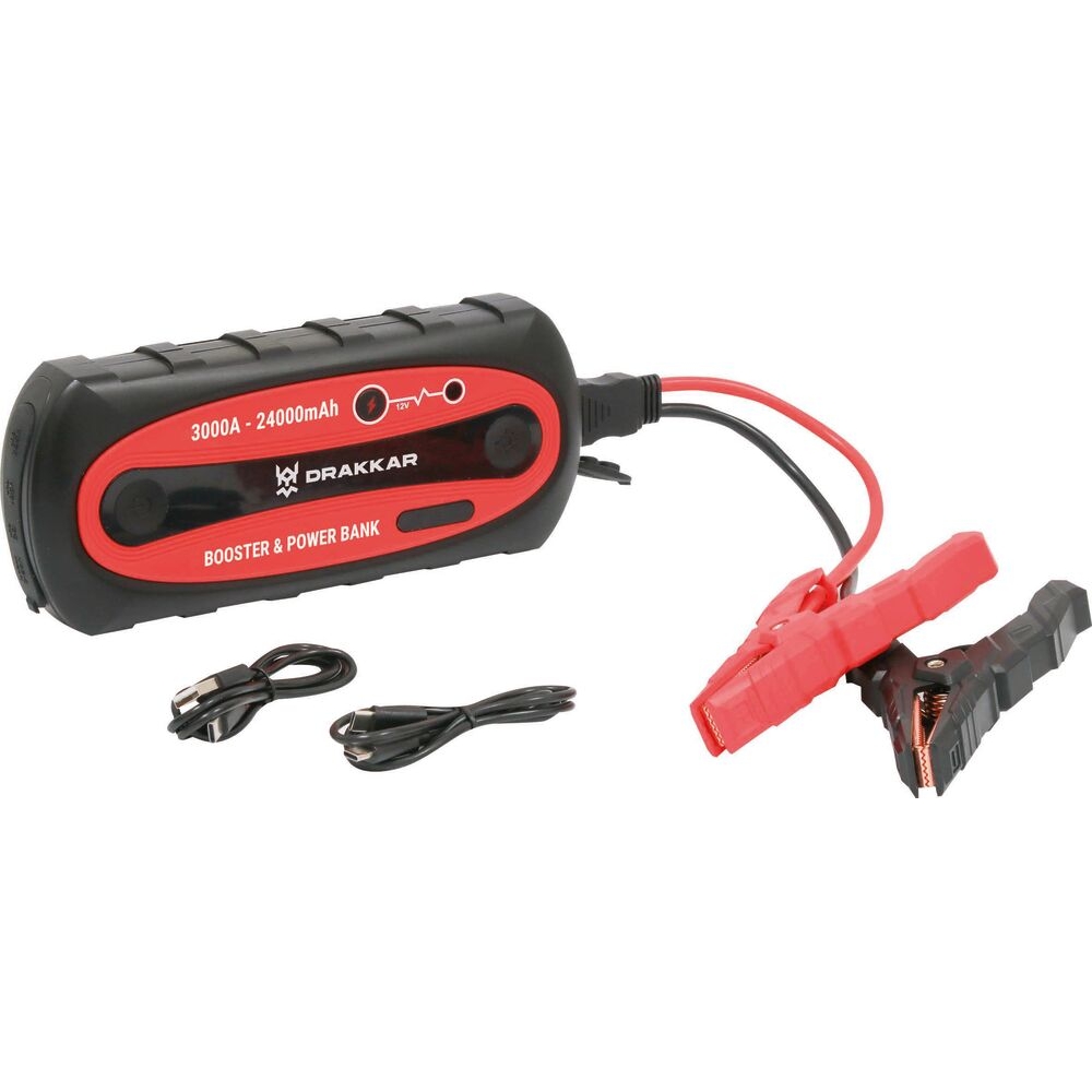 Booster lithium 12V 3000A avec power bank DRAKKAR EQUIPEMENT - 54217