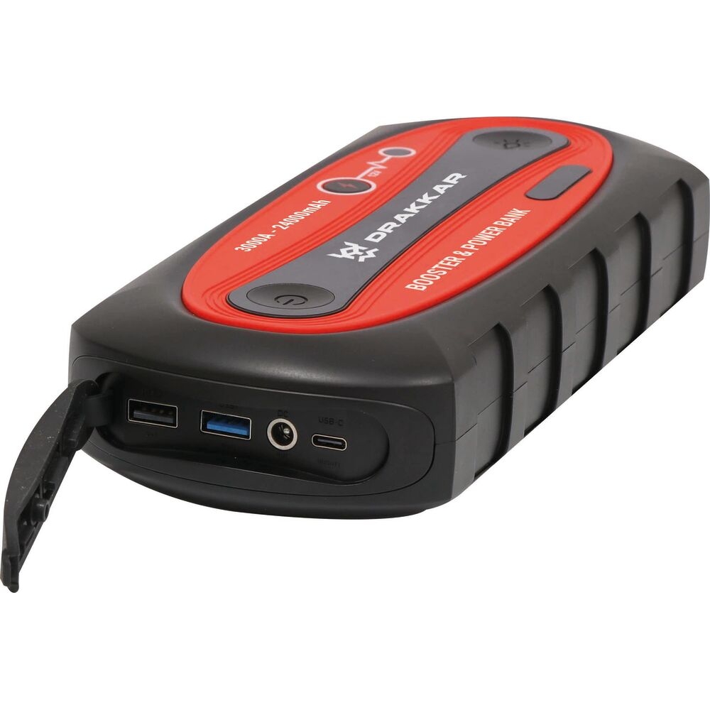 Booster lithium 12V 3000A avec power bank DRAKKAR EQUIPEMENT - 54217
