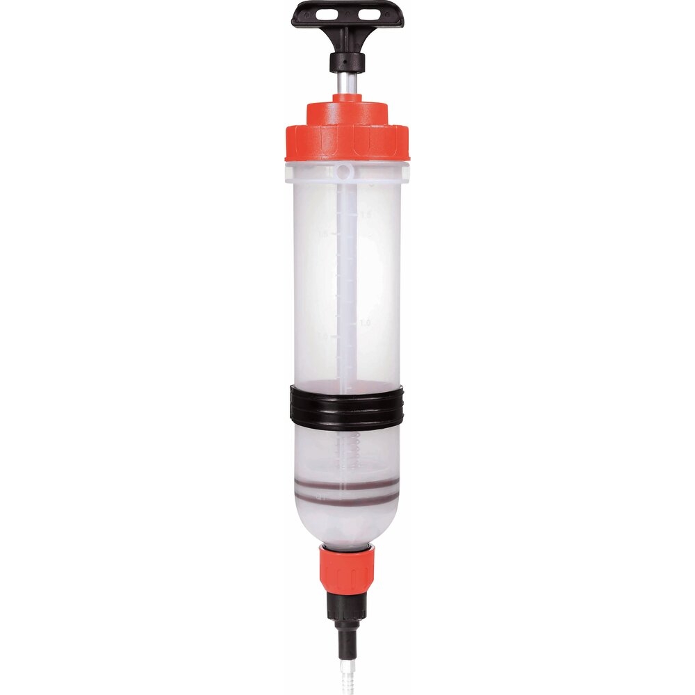 Seringue à huile plastique translucide 1500ml avec tuyau 400mm DRAKKAR - 56804