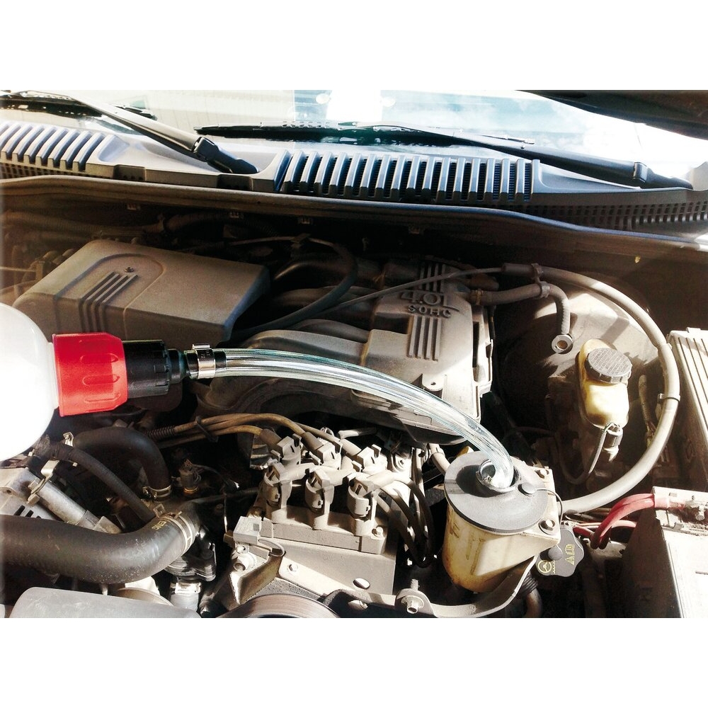 Seringue à huile plastique translucide 1500ml avec tuyau 400mm DRAKKAR - 56804