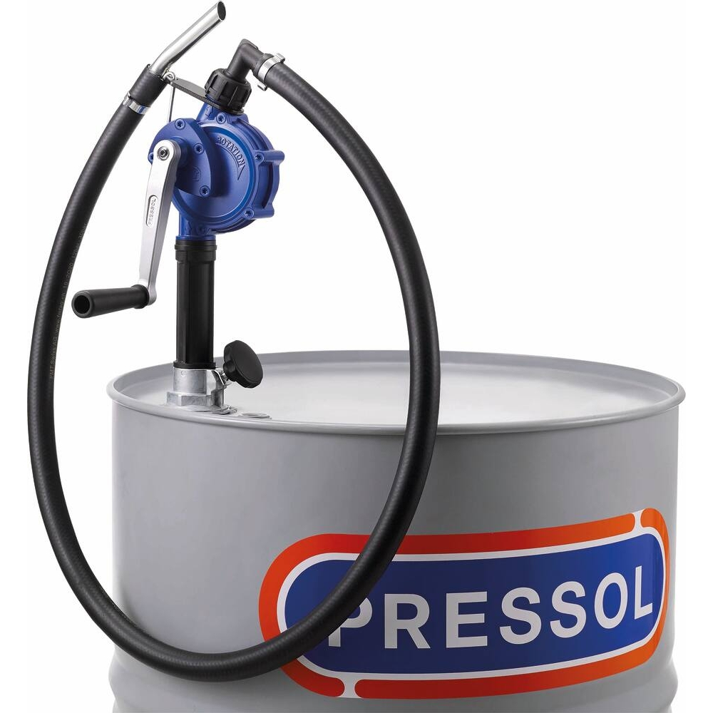 POMPE A HUILE ROTATIVE G2'' AVEC TUYAU FLEXIBLE 2M CANNE TELESCOPIQUE - PRESSOL - 57032