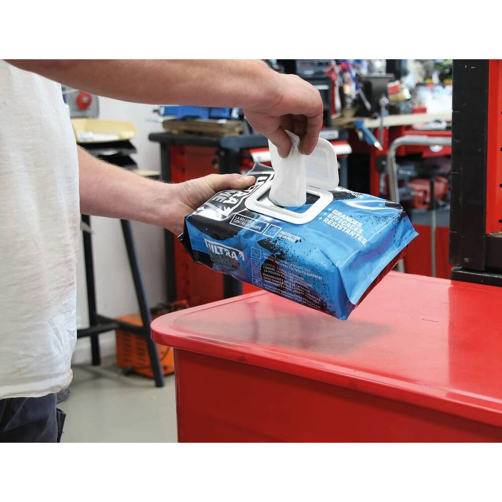 BOITE DE 100 LINGETTES PRO MULTI-USAGE - FORMAT 38X25CM - ULTRA GRIME - 57565