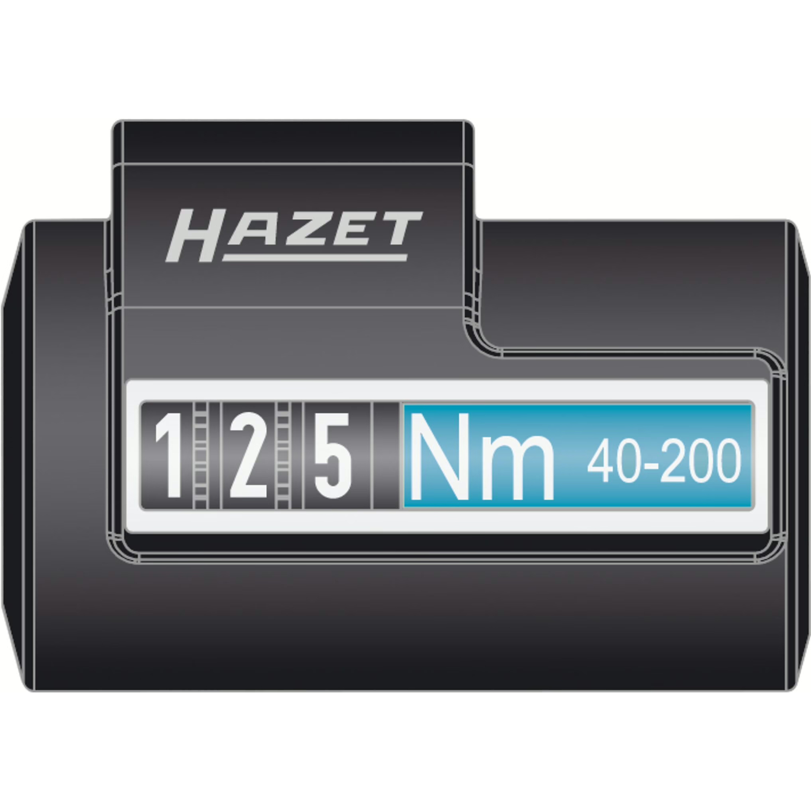 Clé dynamométrique 20-120 Nm carré massif 435 mm précision 4% HAZET - 5121-2CLT