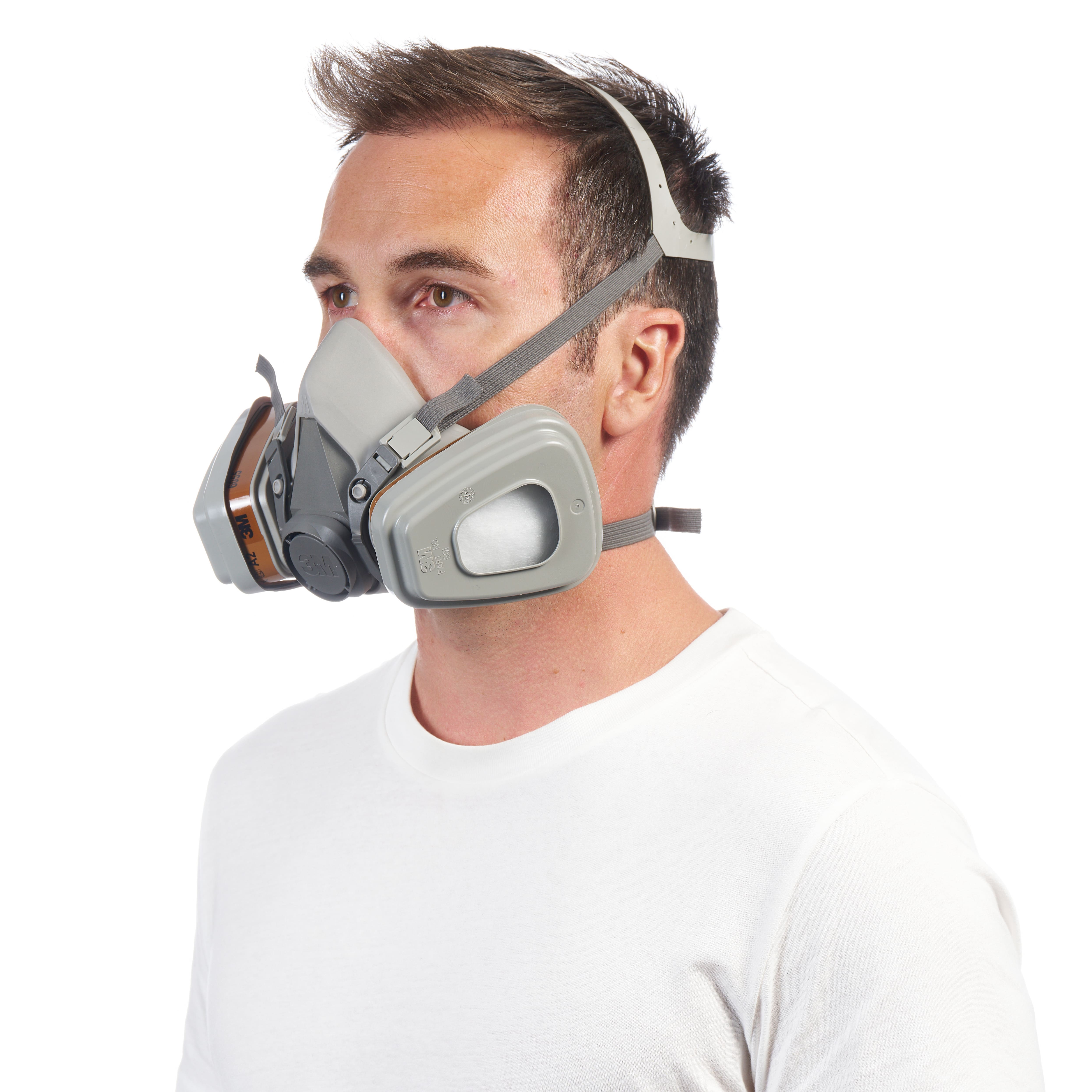 Demi-masque anti-gaz et anti-poussières Taille M - 3M - 6003KIT 00