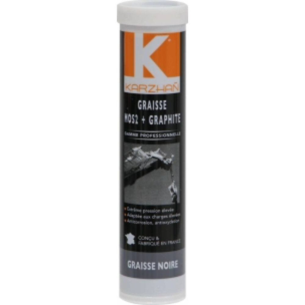 Graisse noire mos2 + graphite - cartouche de 400g KARZHAN - 61928