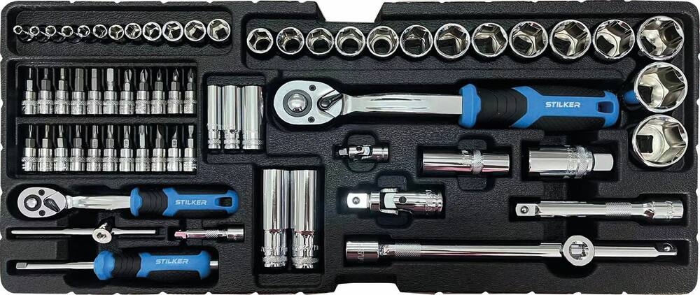 Coffre de servante 4 niveaux composé de 108 outils STILKER - 25030
