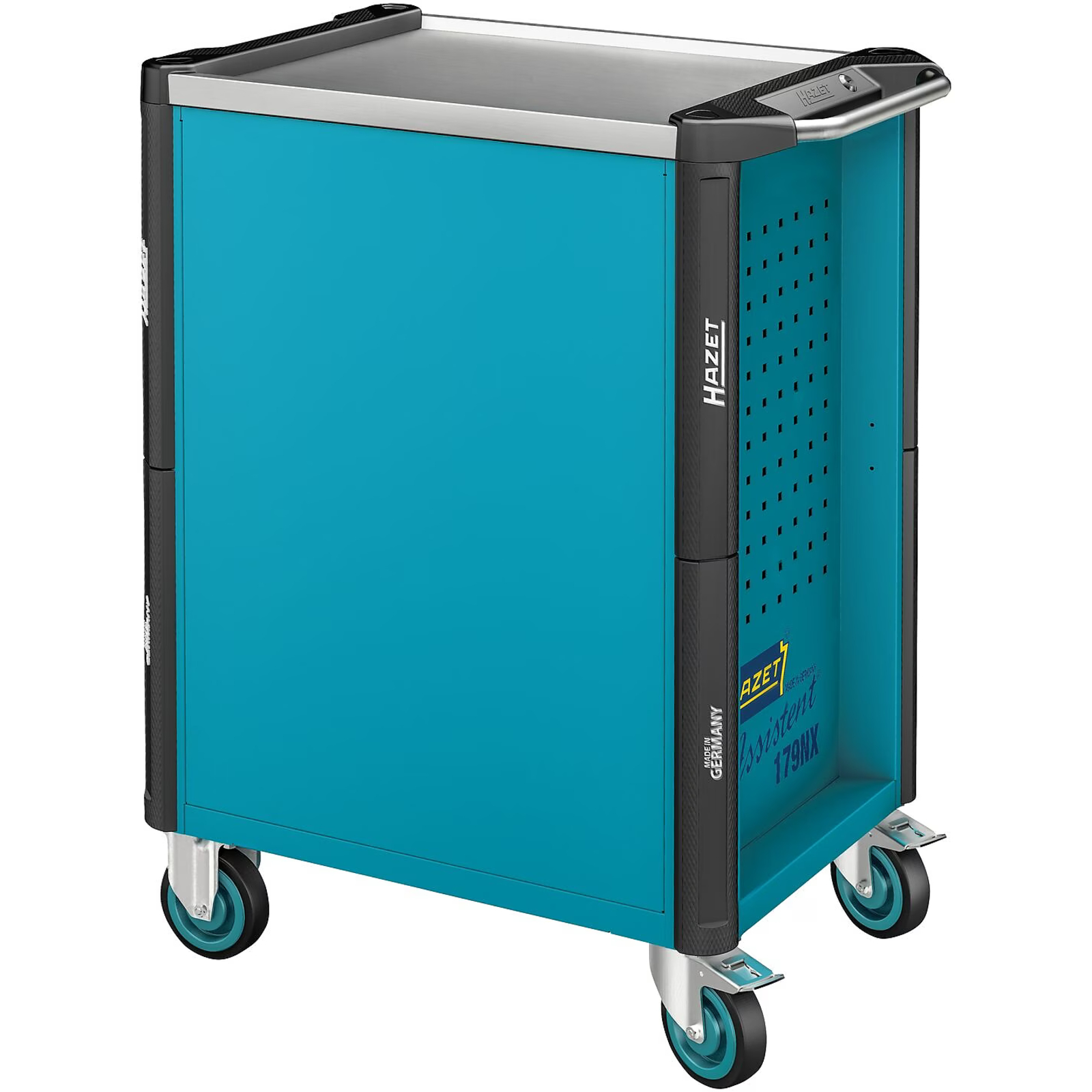 Servante d'atelier 8 tiroirs 252 pièces acier inoxydable HAZET - 179NX-8/252