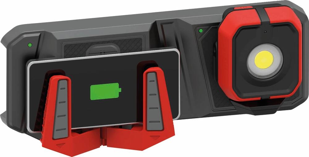 Lampe de poche carrée 1000 lumens rechargeable par induction DRAKKAR - 82323