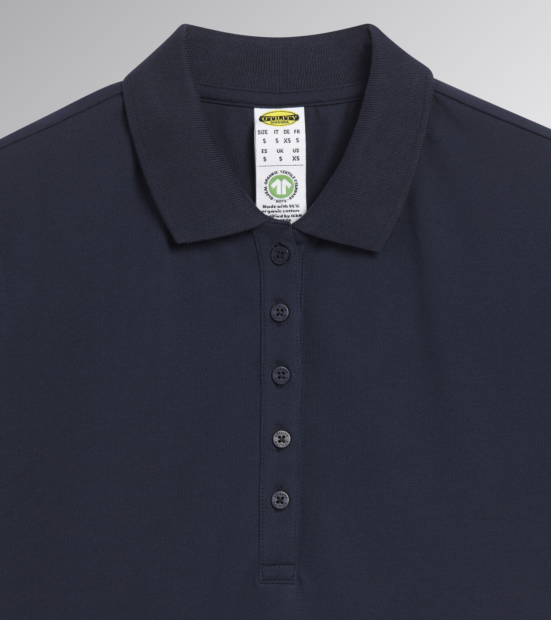 Polo de travail femme coton bleu marine DIADORA ATHENA 17767460062