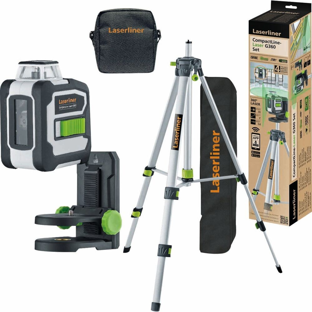 NIVEAU LASER EN CROIX COMPACTLINE G360 SET - LASERLINER - 70826
