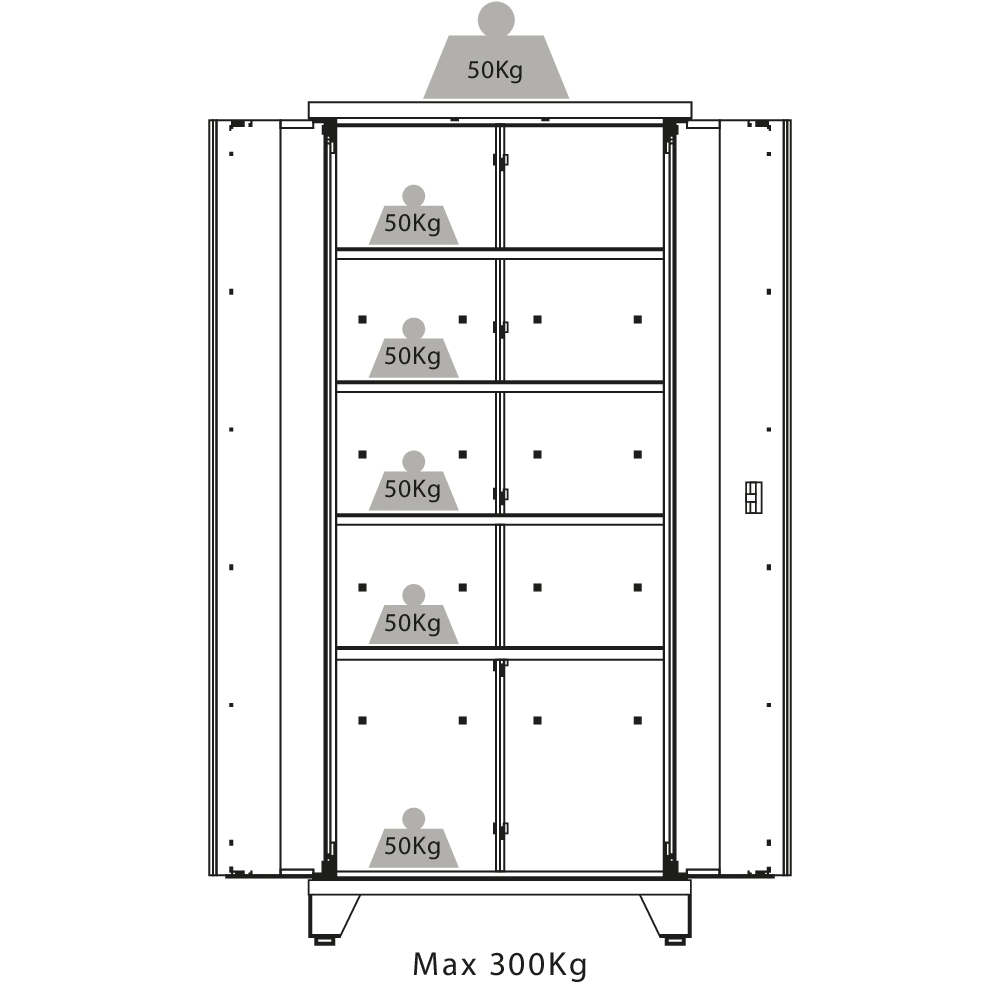 ARMOIRE HAUTE A 2 PORTES - DRAKKAR EQUIPEMENT - 72611