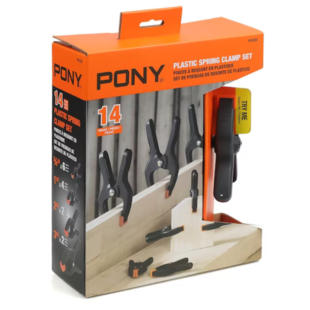 Lot de 14 presses-pinces à ressort - PONY JORGENSEN - 7360060