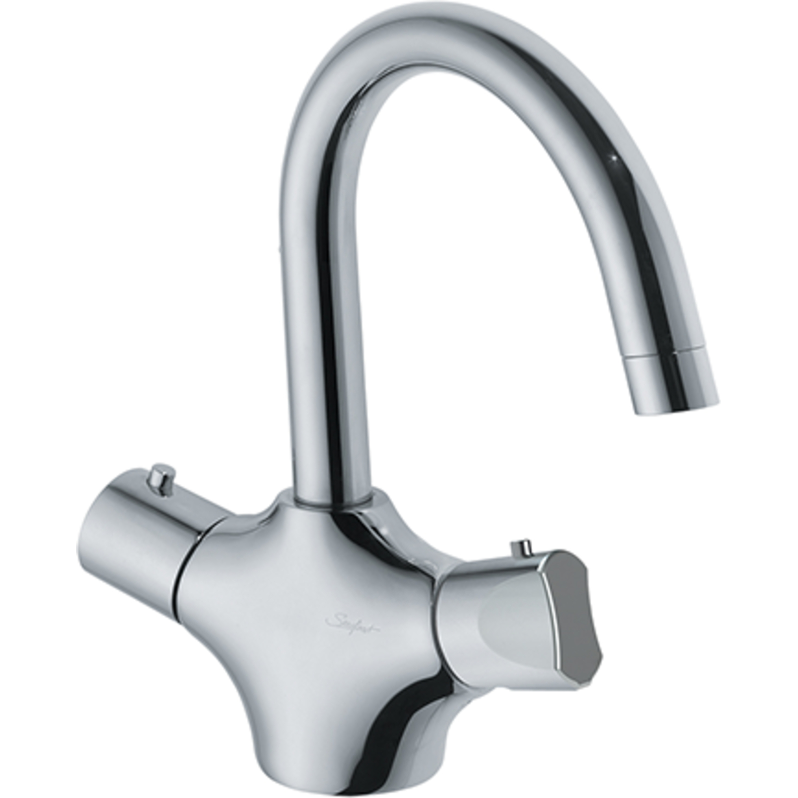 Robinet lavabo simple à commande fémorale murale 390 mm PRESTO - 31683