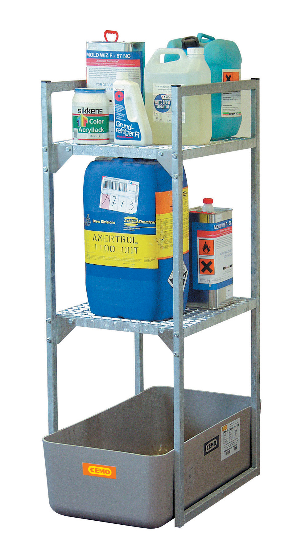 Rayonnage 120 avec 2 supports pour fût de 60 litres CEMO - 7081F