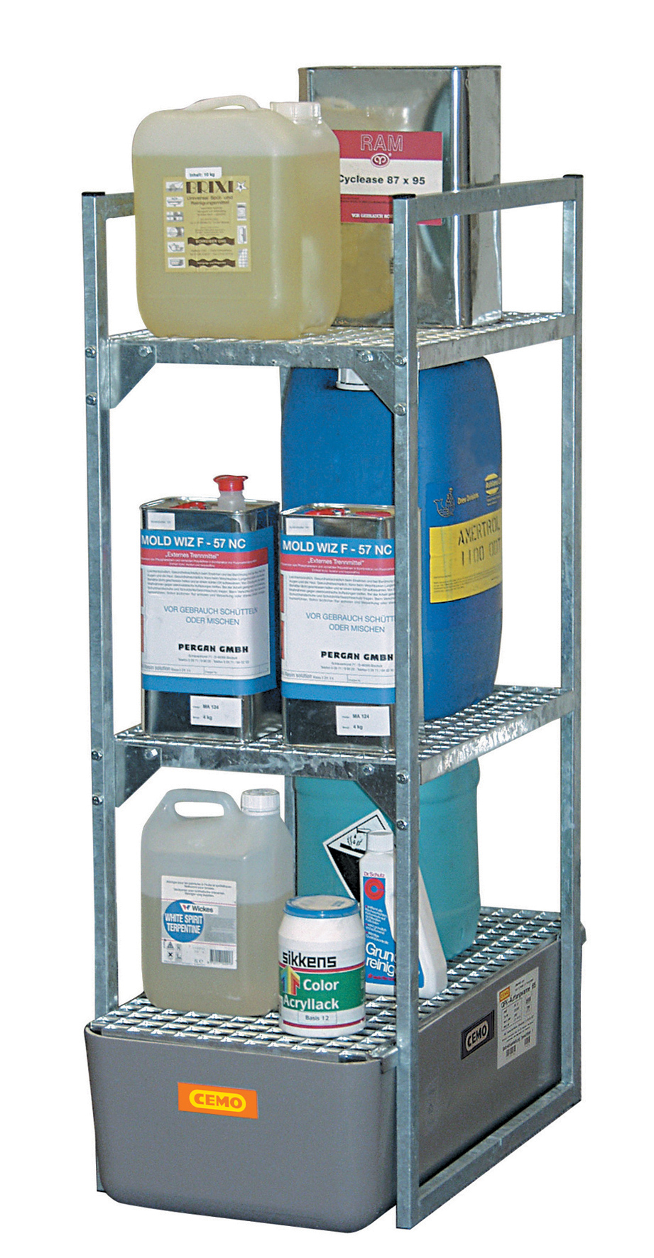 Rayonnage 120 avec 2 supports pour fût de 60 litres CEMO - 7081F