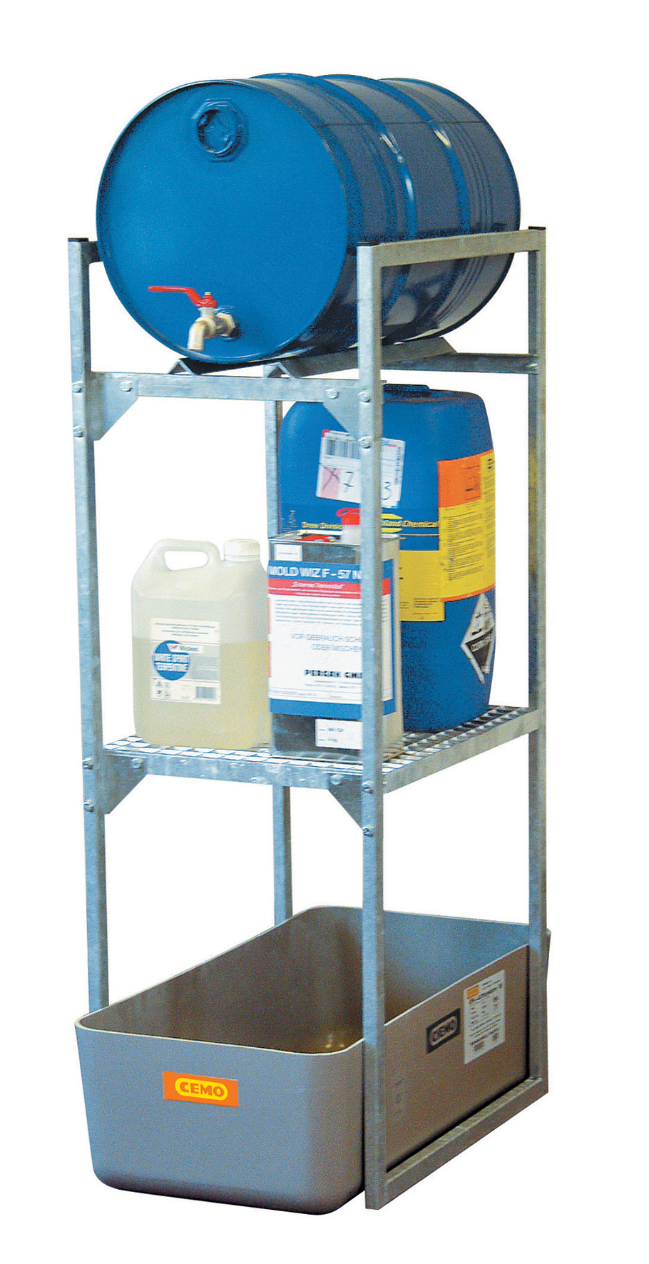 Rayonnage 120 avec 2 supports pour fût de 60 litres CEMO - 7081F