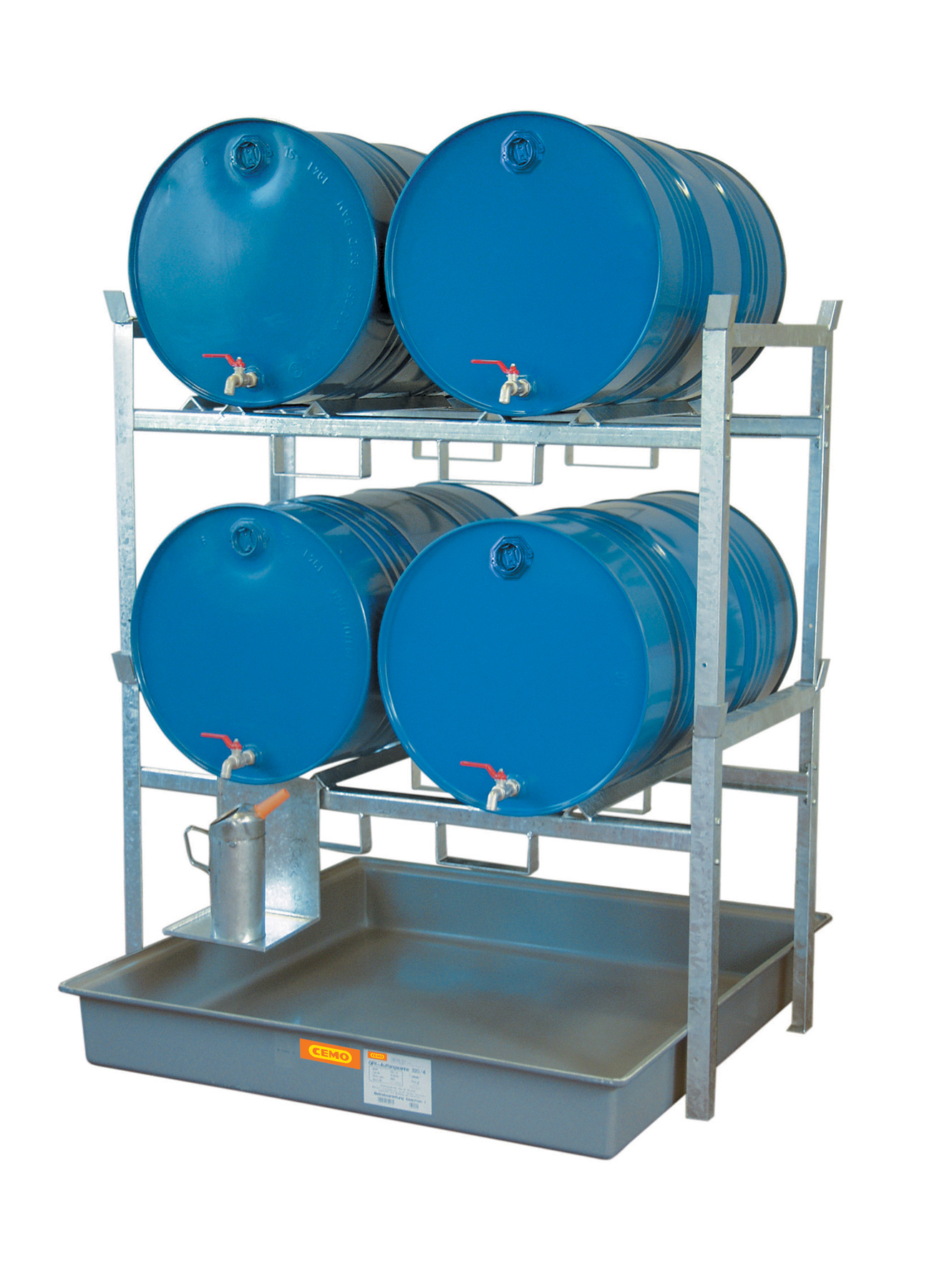 Rayonnage 800 pour 2 fûts de 220 litres CEMO - 7670F