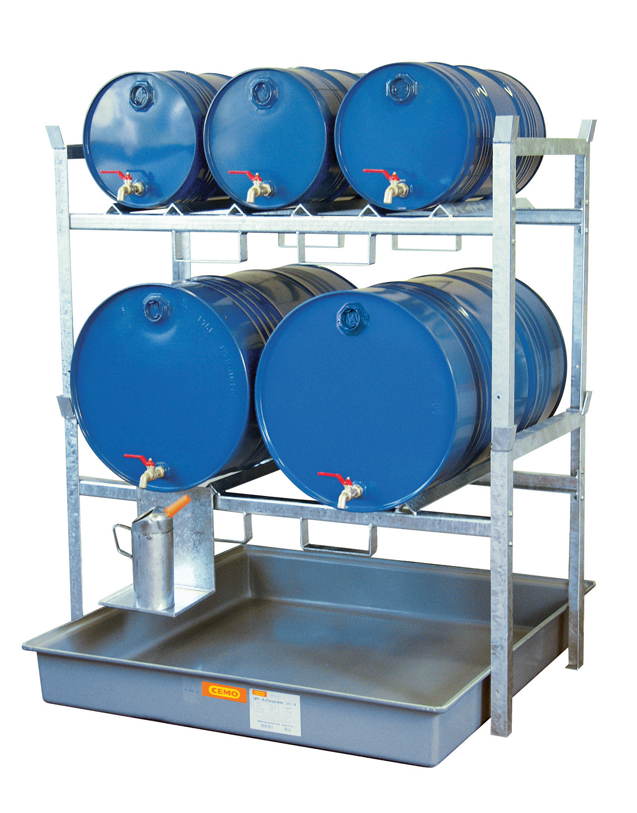 Rayonnage 800 pour 2 fûts de 220 litres CEMO - 7670F