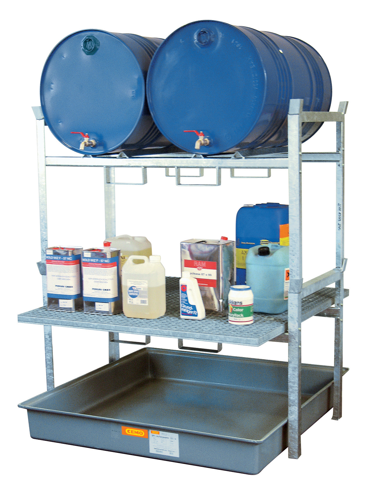 Rayonnage 800 pour 2 fûts de 220 litres CEMO - 7670F