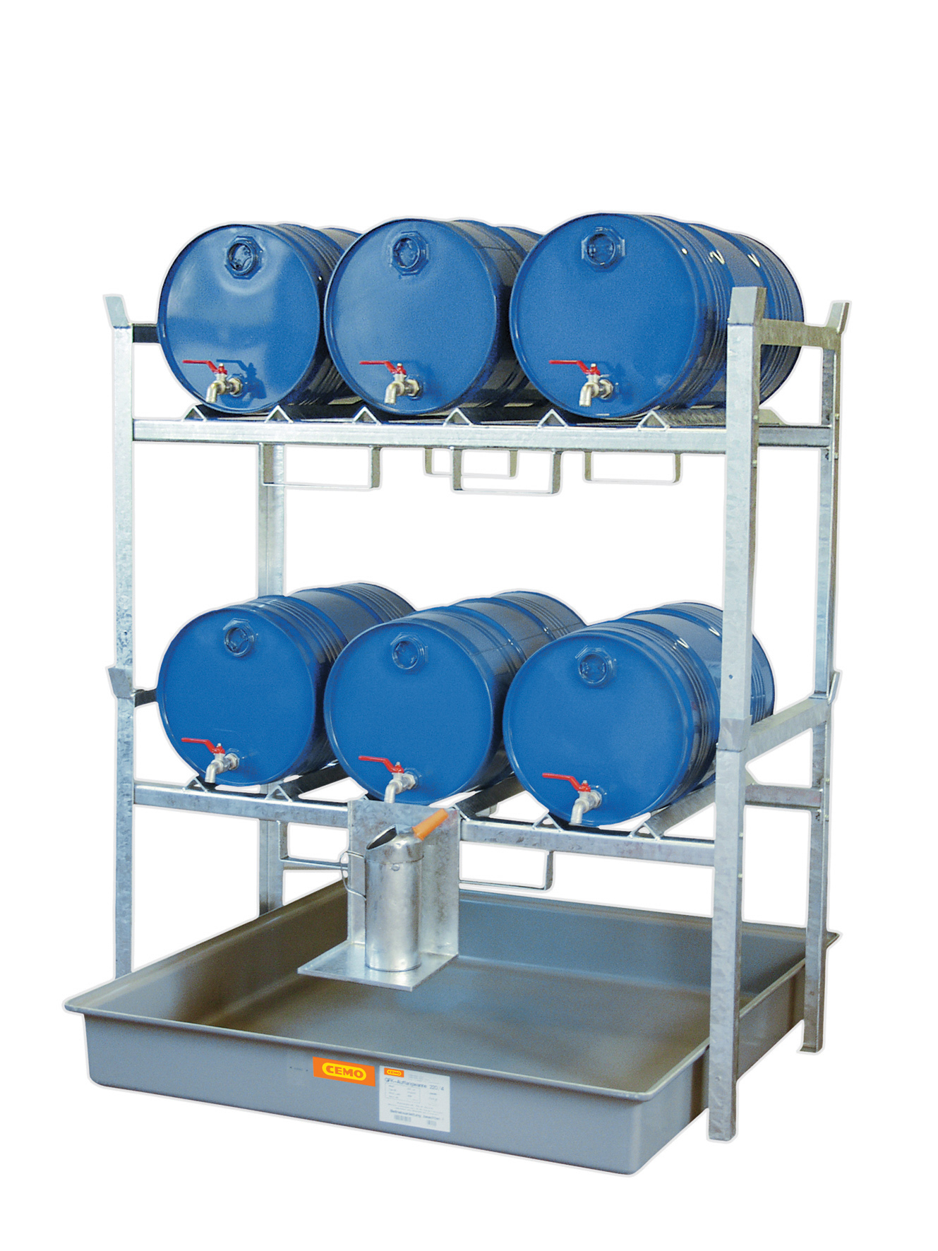 Rayonnage 800 pour 2 fûts de 220 litres CEMO - 7670F