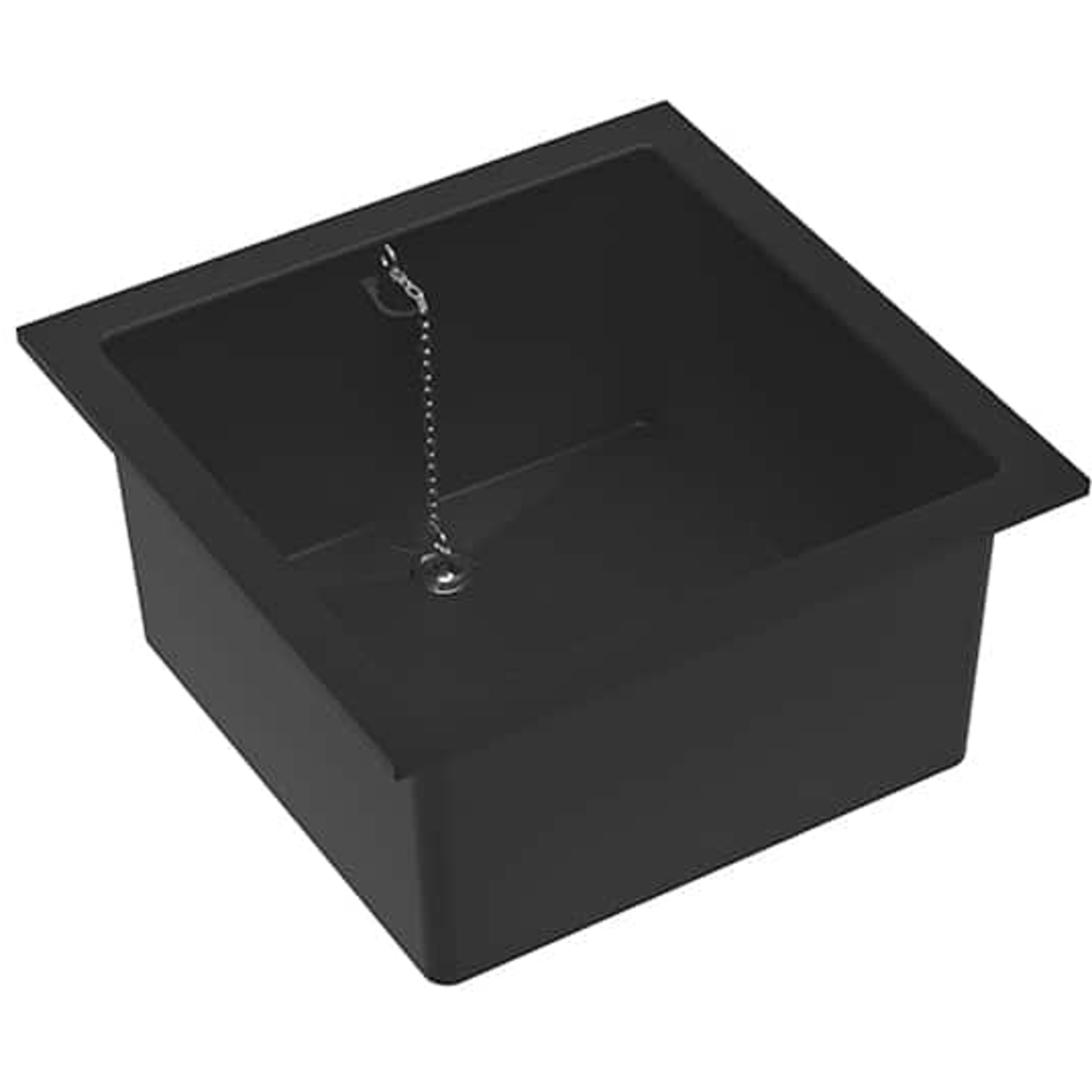 Bac évacuation simple blanc 15x30 cm sans trop-plein SANIFIRST - 77007
