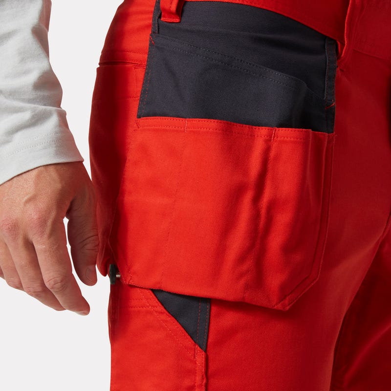 Pantalon de travail Manchester rouge alerte/ébène - HELLY HANSEN - 77523_229