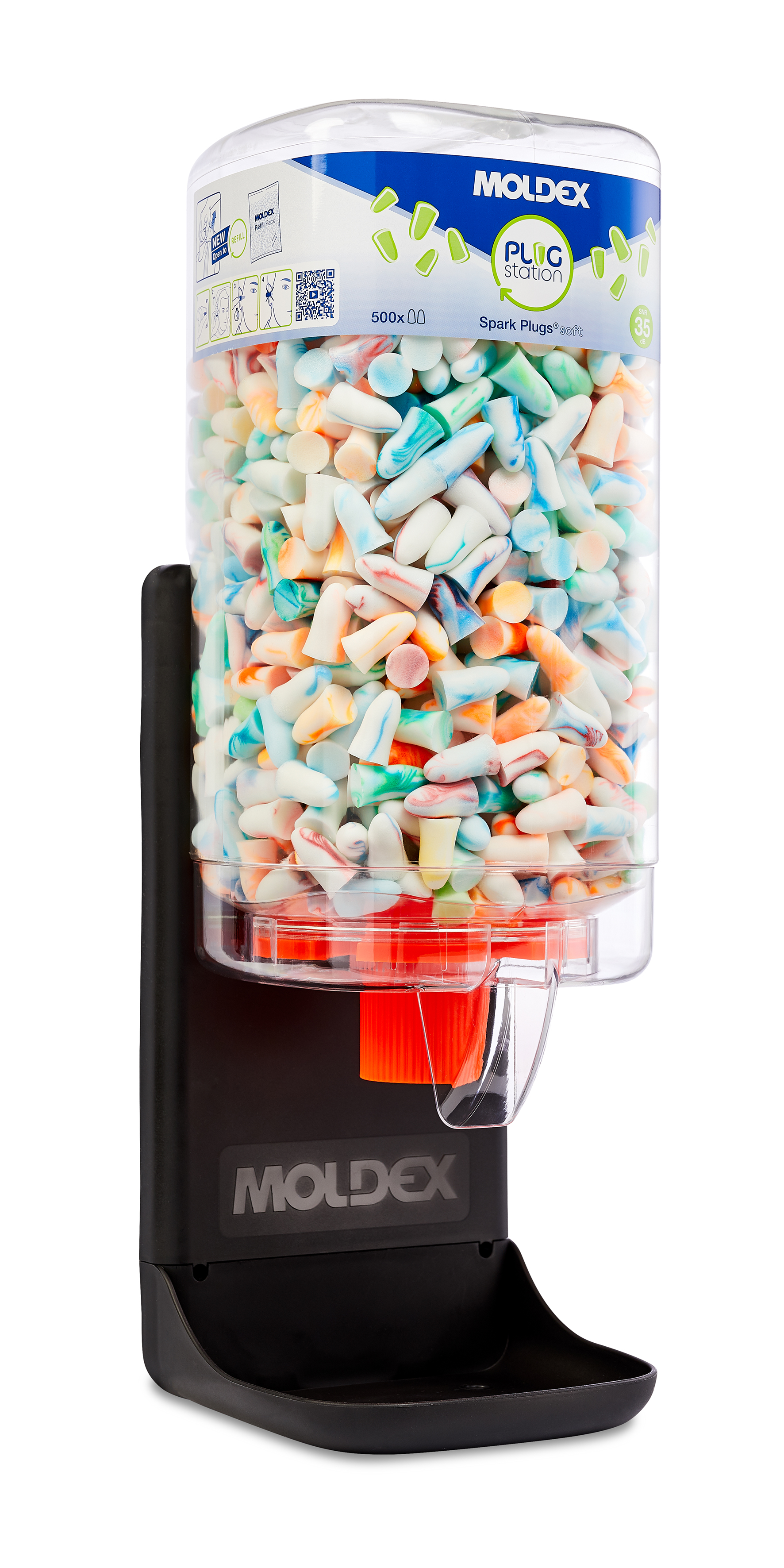 BOUCHONS SPARK - 500 PAIRES DANS UN DISTRIBUTEUR - MOLDEX - 785002