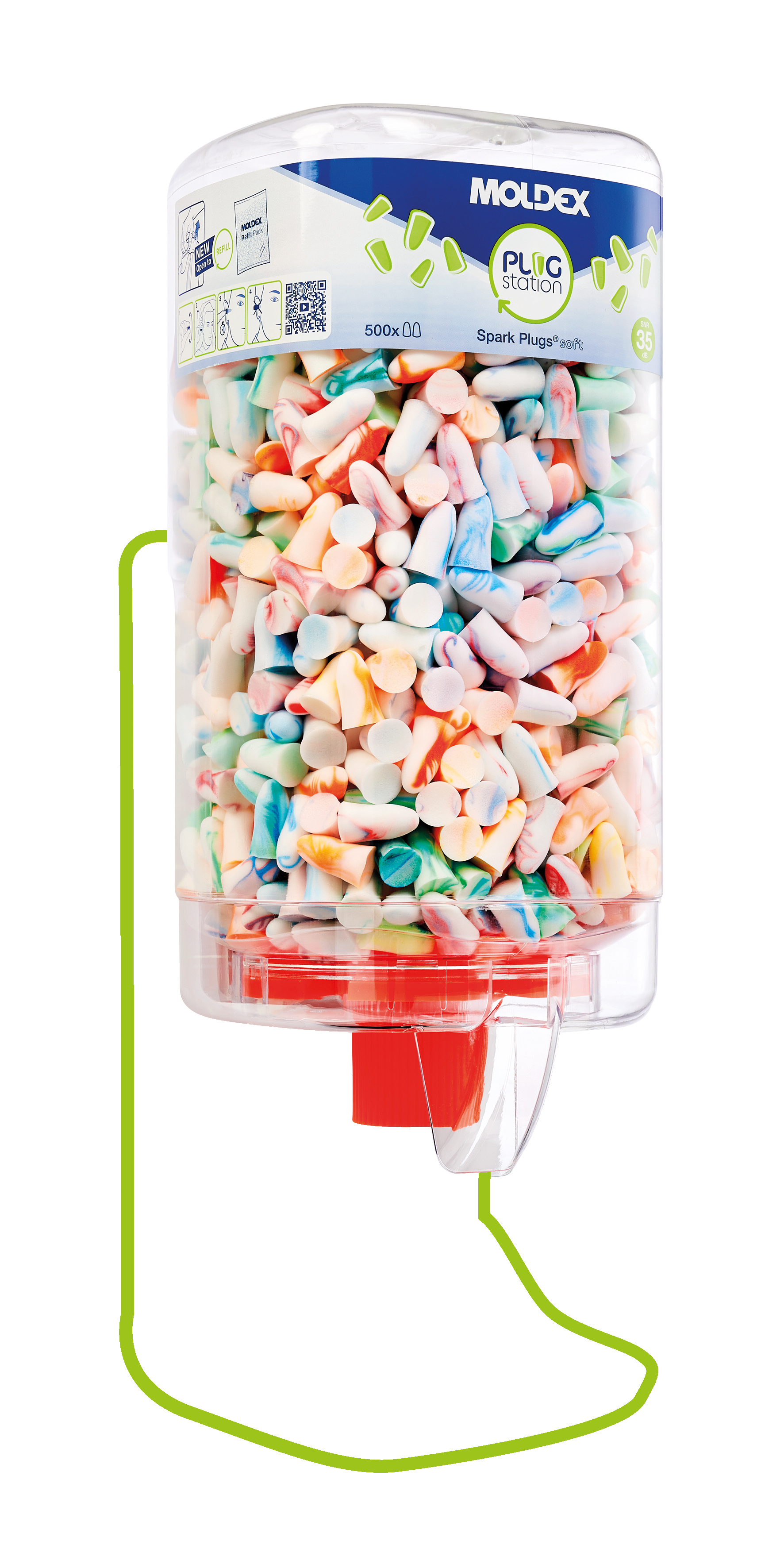 BOUCHONS SPARK PLUGS - 500 PAIRES DANS UN DISTRIBUTEUR - MOLDEX - 785001