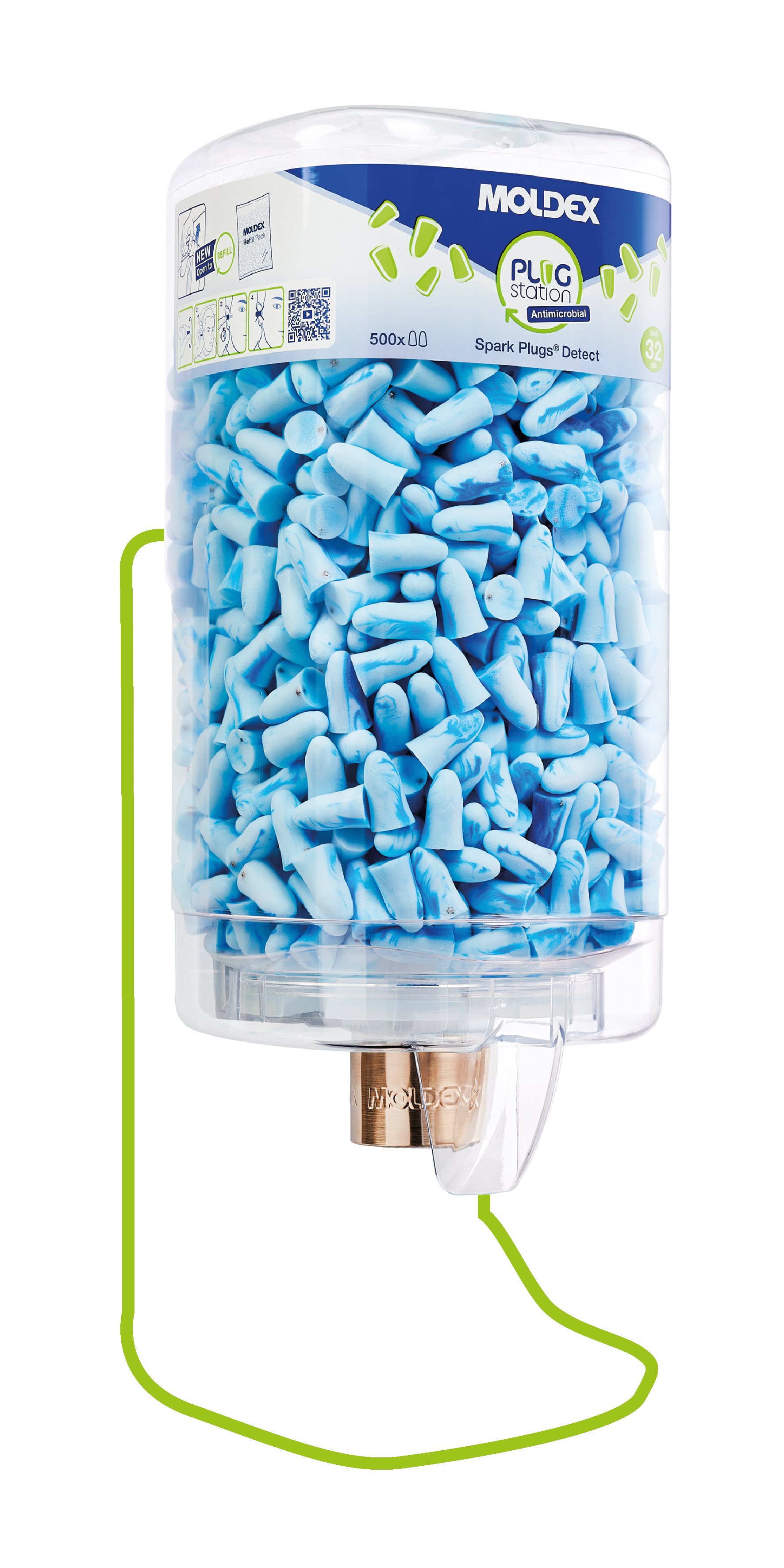 BOUCHONS SPARK DETECT - 500 PAIRES DANS UN DISTRIBUTEUR - MOLDEX - 785902