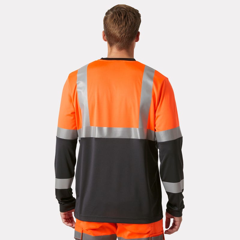 T-shirt manches longues ADDVIS CL1 orange/ébène - HELLY HANSEN - 79255_269