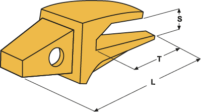 PORTE DENT ADAPTABLE CATERPILLAR  6I6404 - 7T3404 - E325