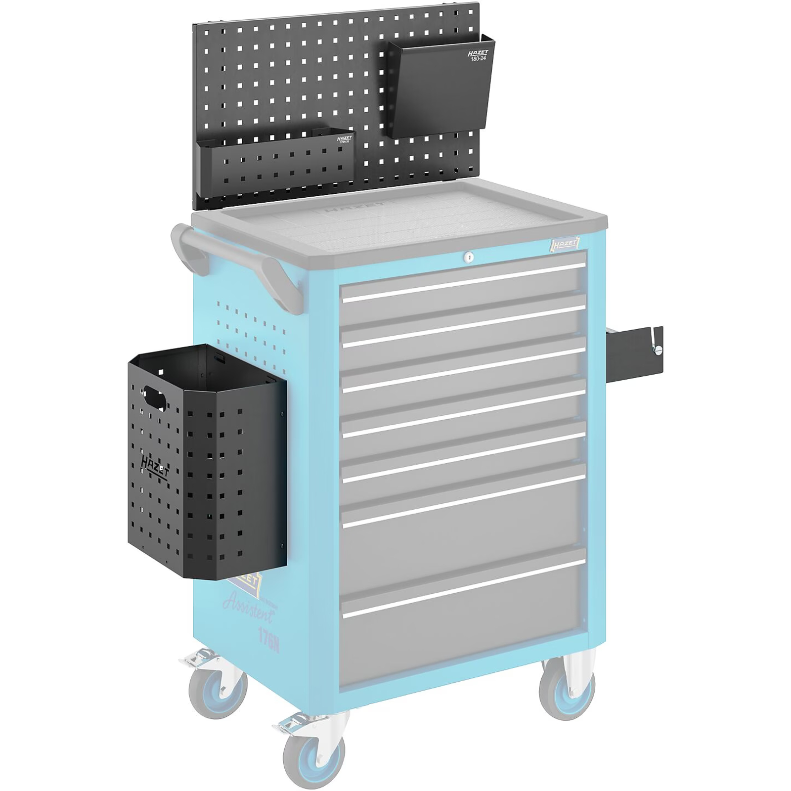 Panneau vertical perforé 695 x 20 x 380 mm pour servante d’atelier HAZET - 176N-26