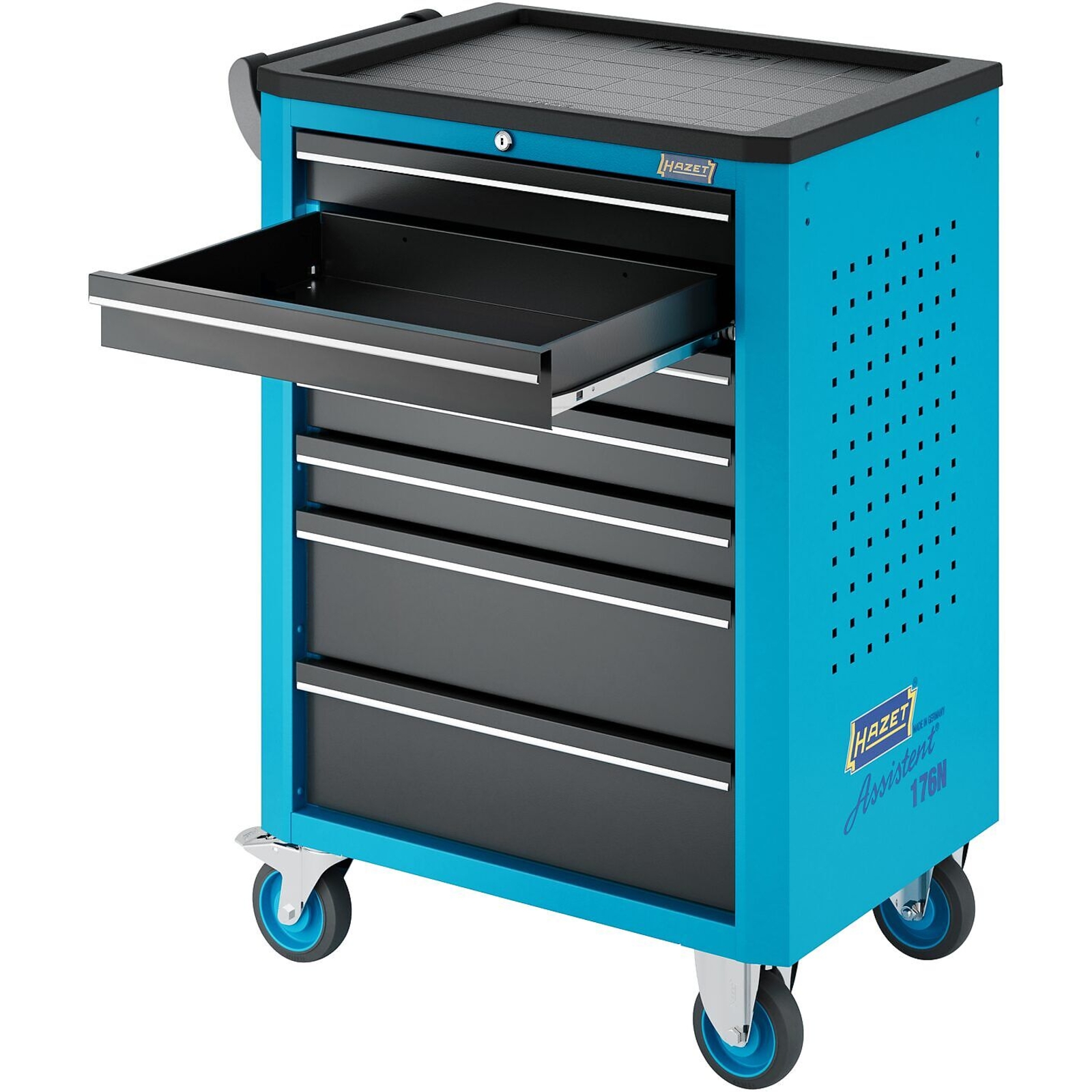 Servante d’atelier 7 tiroirs assortis 292 pièces bleu HAZET - 176N-7/292
