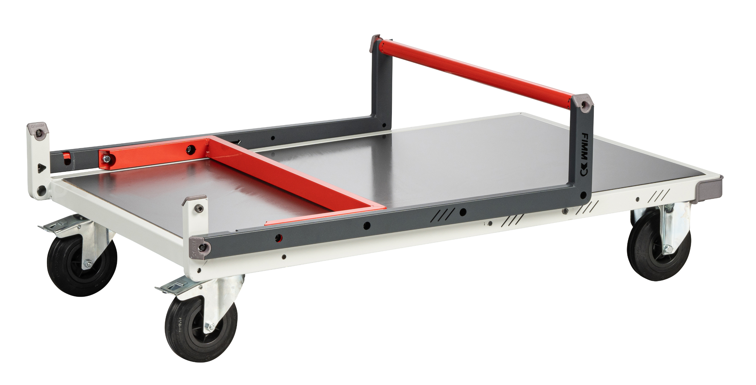 Chariot dossier repliable 1000x600 mm plateau tôle roues CC 250 kg - FIMM - 804722311