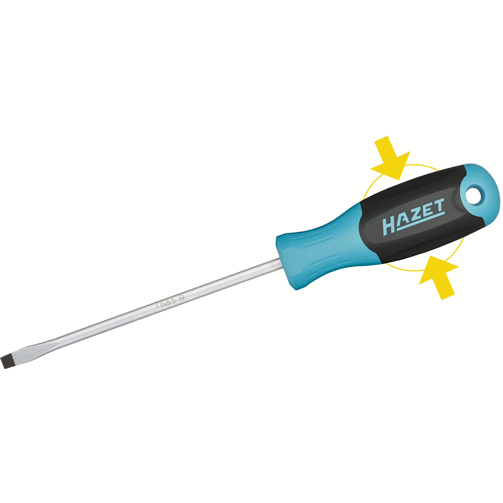 Porte-douille manche antidérapant 110 mm carré massif 1/4 pouce HAZET - 811-UK