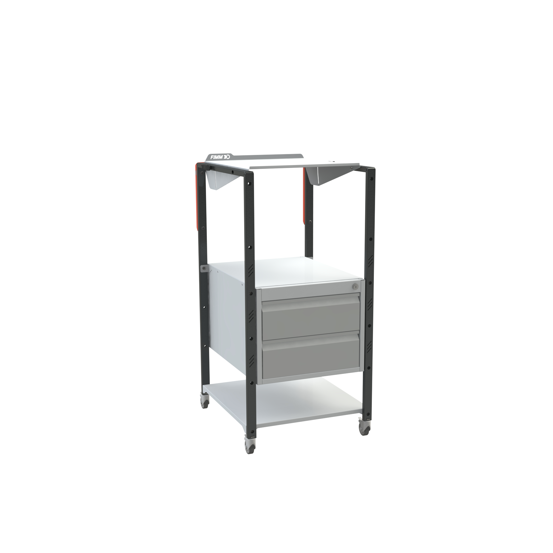 Pupitres d'atelier avec 2 plateaux + 2 tiroirs sur roulettes FIMM - 820005976