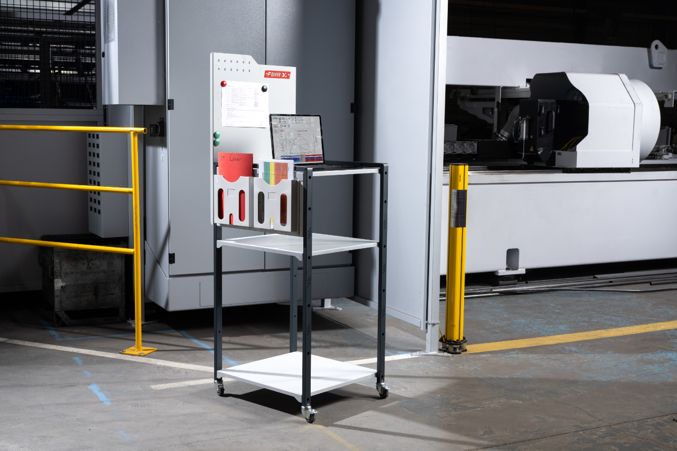 Pupitre 3 étagères fixes avec roulettes - FIMM - 826748371