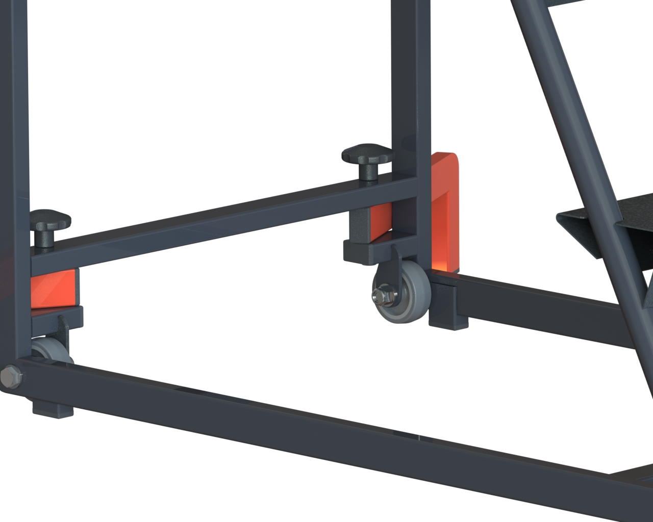 ESCABEAU FIMM ROULANT ÉTROIT EN ACIER 150 KG- 5 MARCHES- 830008730