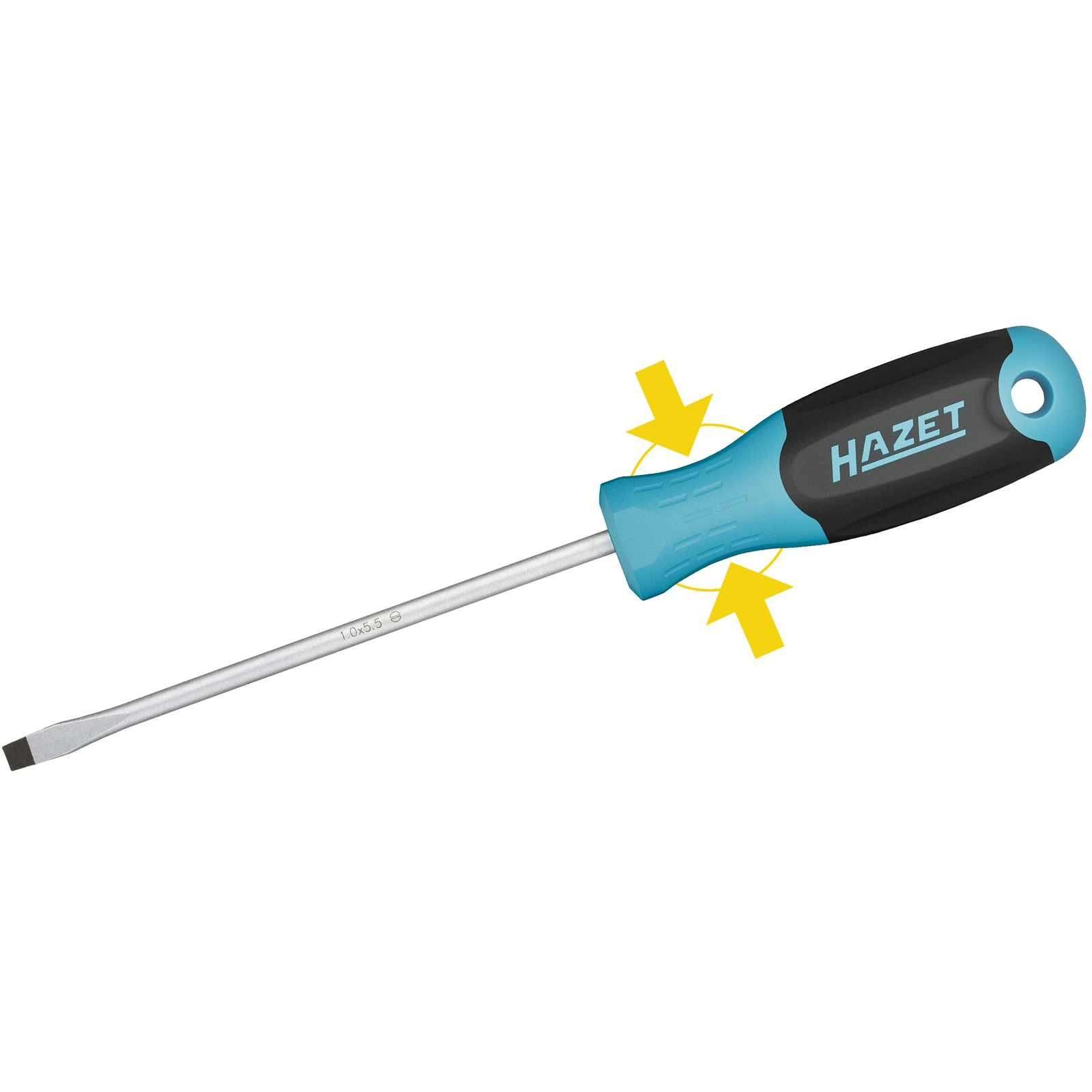 Porte-douille manche antidérapant 110 mm carré massif 1/4 pouce HAZET - 811-UK