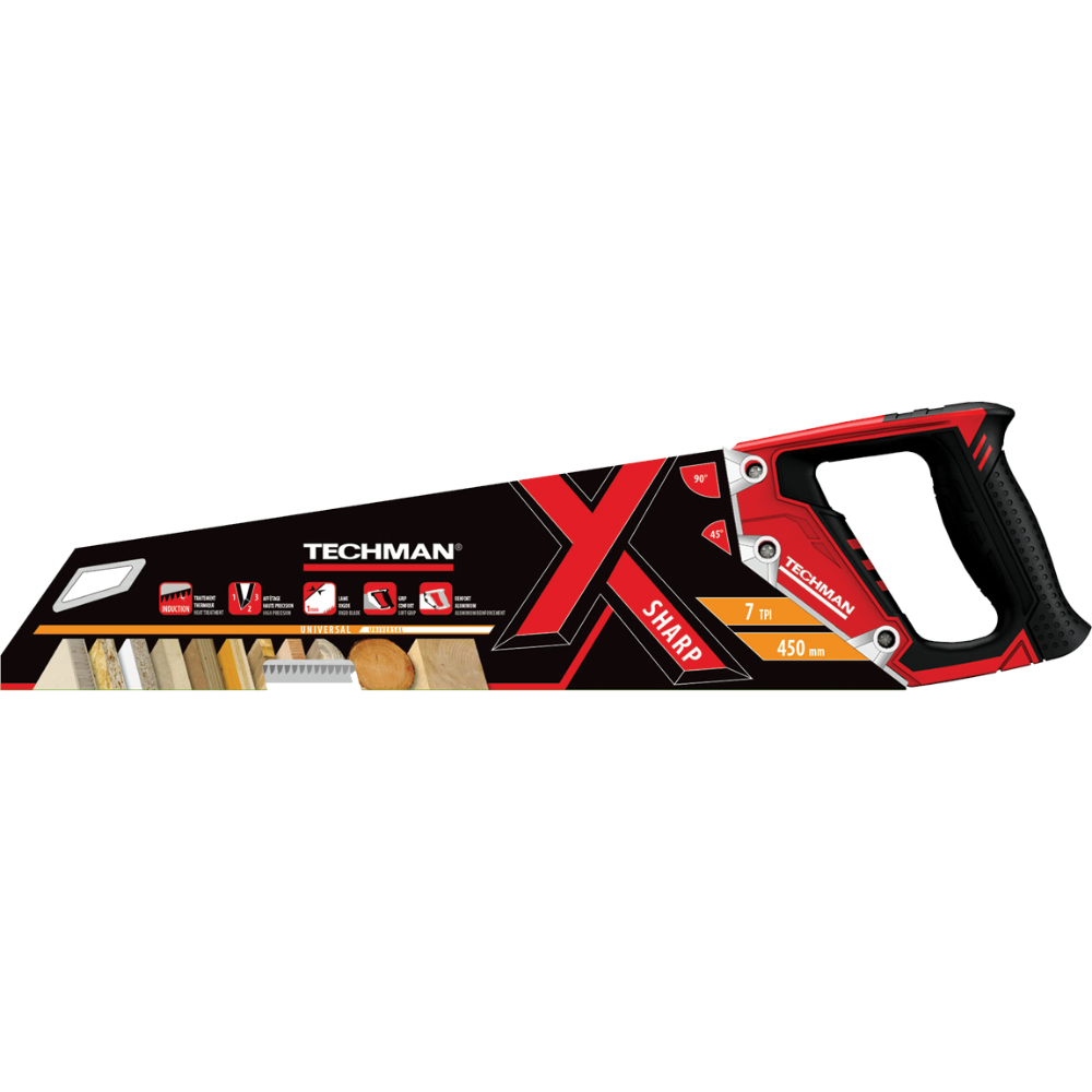 Scie égoïne Xsharp universelle 450mm - TECHMAN - 8340085