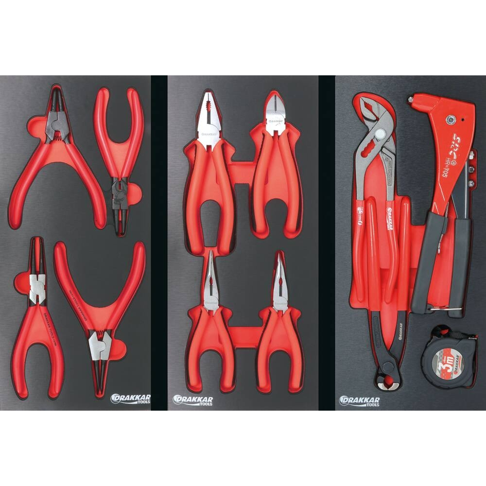 SERVANTE 7 TIROIRS DRAKKAR 09217 + 4 TIROIRS MODULES METAL - DRAKKAR TOOLS - 83894