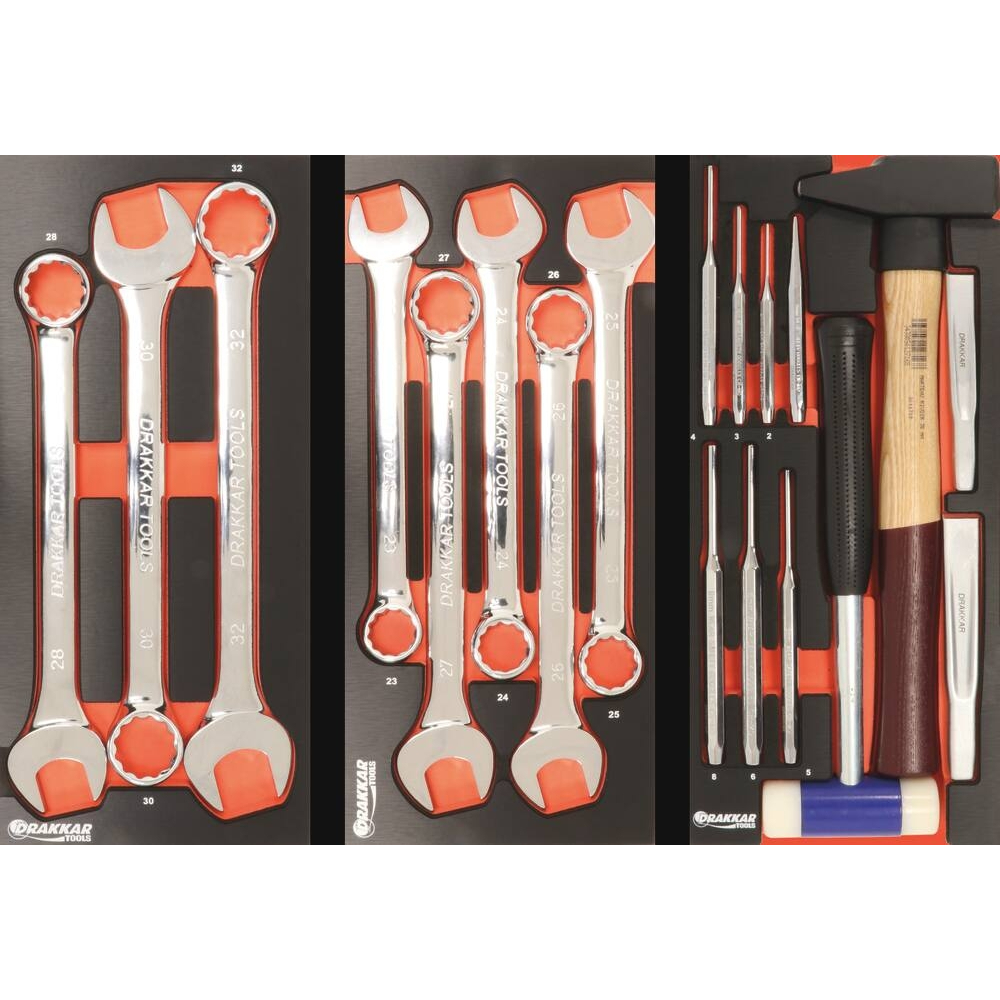 SERVANTE 7 TIROIRS DRAKKAR 09217 + 4 TIROIRS MODULES METAL - DRAKKAR TOOLS - 83894