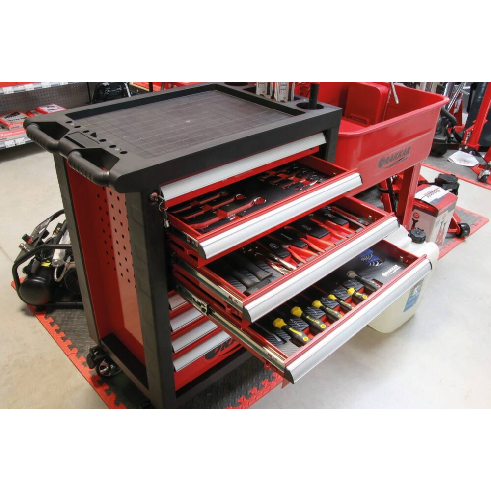 SERVANTE 8 TIROIRS DRAKKAR EQUIPEMENT 09203 + 4 TIROIRS MODULES CARBONE - DRAKKAR TOOLS - 83960