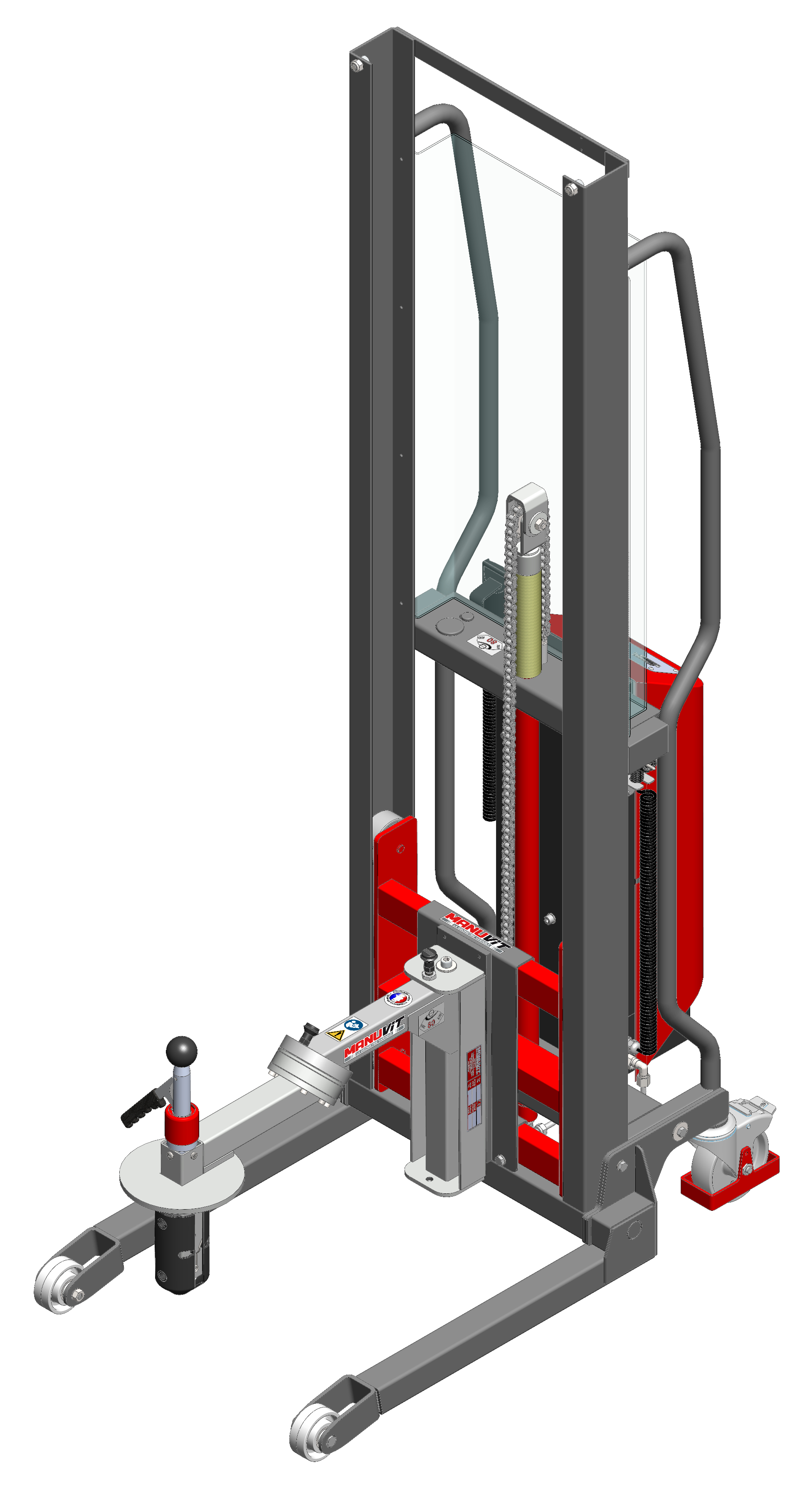 Gerbeur Levfix à levée électrique avec retourneur de bobines 80 kg - FIMM - 855000971