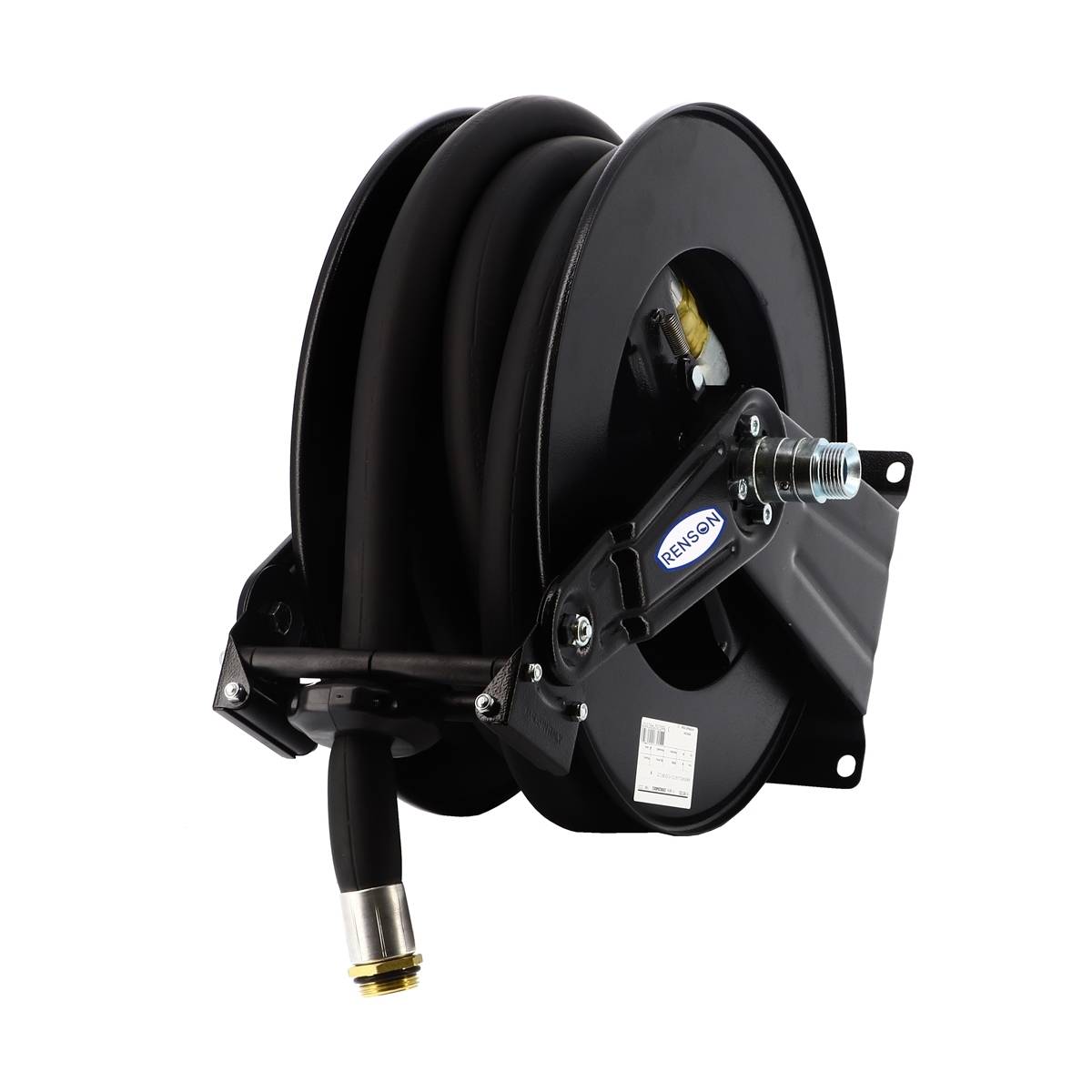 ENROULEUR ACIER POUR GASOIL EQUIPE FLEXIBLE 8M EN 1'' - RENSON - 857203